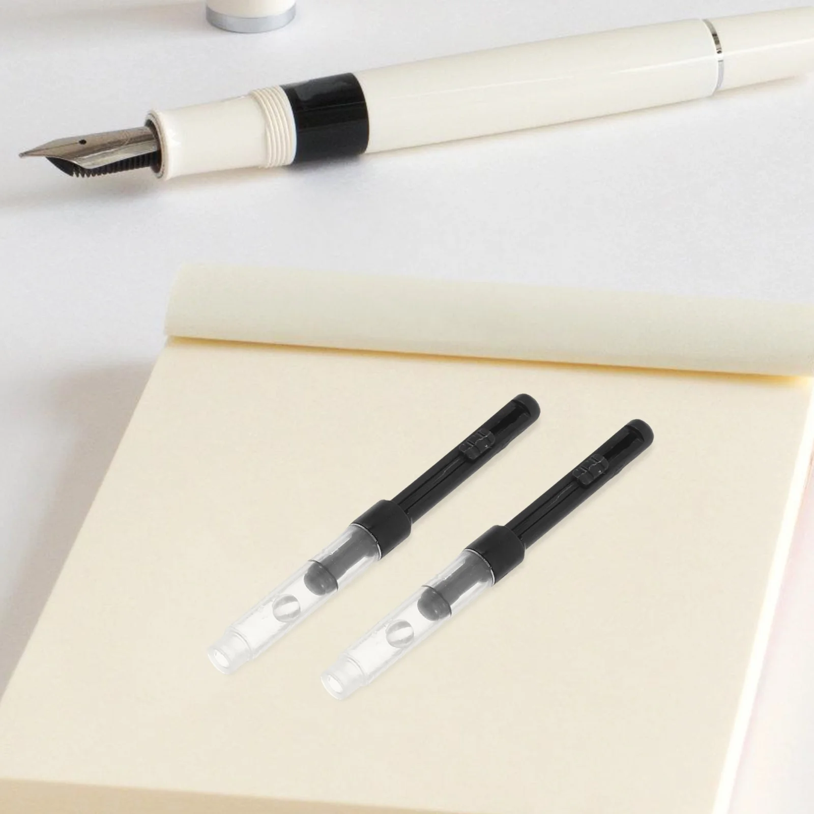 

50 шт., универсальная перьевая ручка, конвертер, поворотный плунжер, стандартный стержень для чернил, легко наполняемый аксессуар для чернил в бутылках