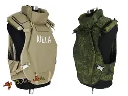 Russian 6b13 Tactical Vest Killa Armor Ver Jacket W/Hangers Bag & Little Green Man EMR 6B13/6B45 Body Armor & Heavy MASKA Helmet