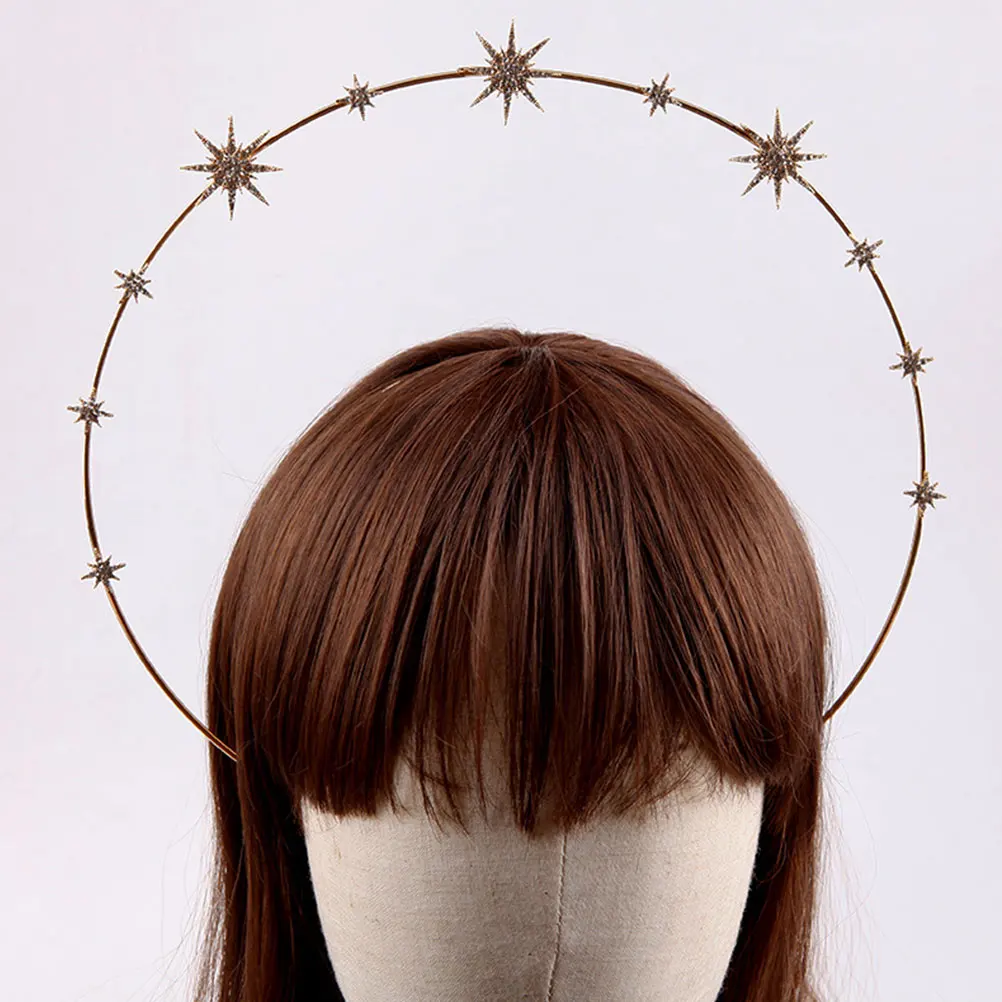 

Headband Hair Crown Women Birthday Gem Decorative Vintage Crown Headpiece Lightweight Girls Hoops Hair Tools