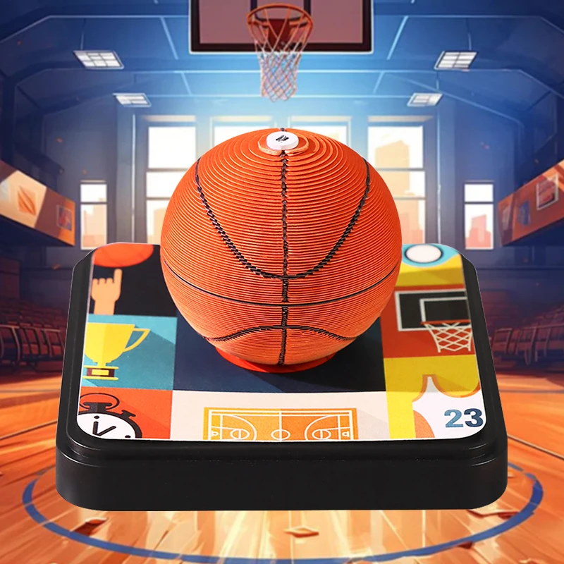 

Omoshiroi Block Calendar 2025 Basketball 3D Memo Pad Block Football Soccer Ball Sticky Notes Christmas Birthday Gift For Men Boy