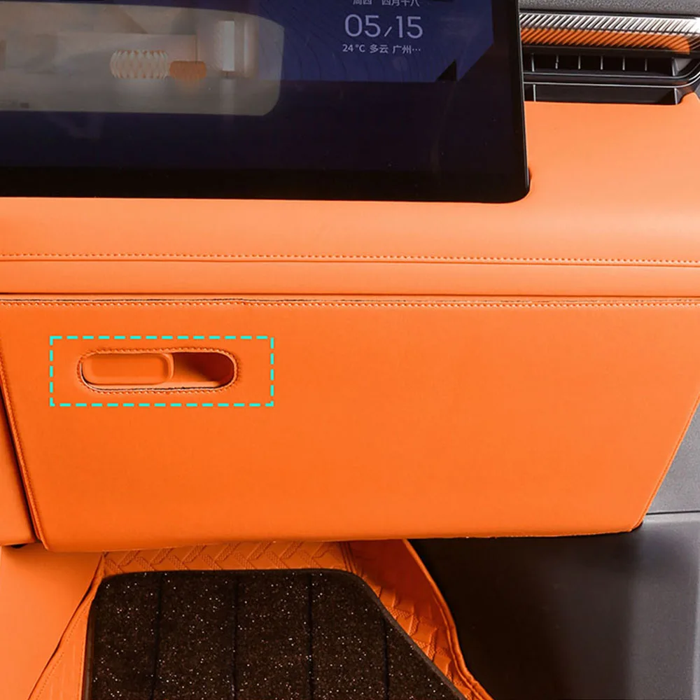 

Glove Box Anti Kick Pad Car Modification Accessories For Lynk & Co 900 2025 2026 Original Color Leather Protective Sticker