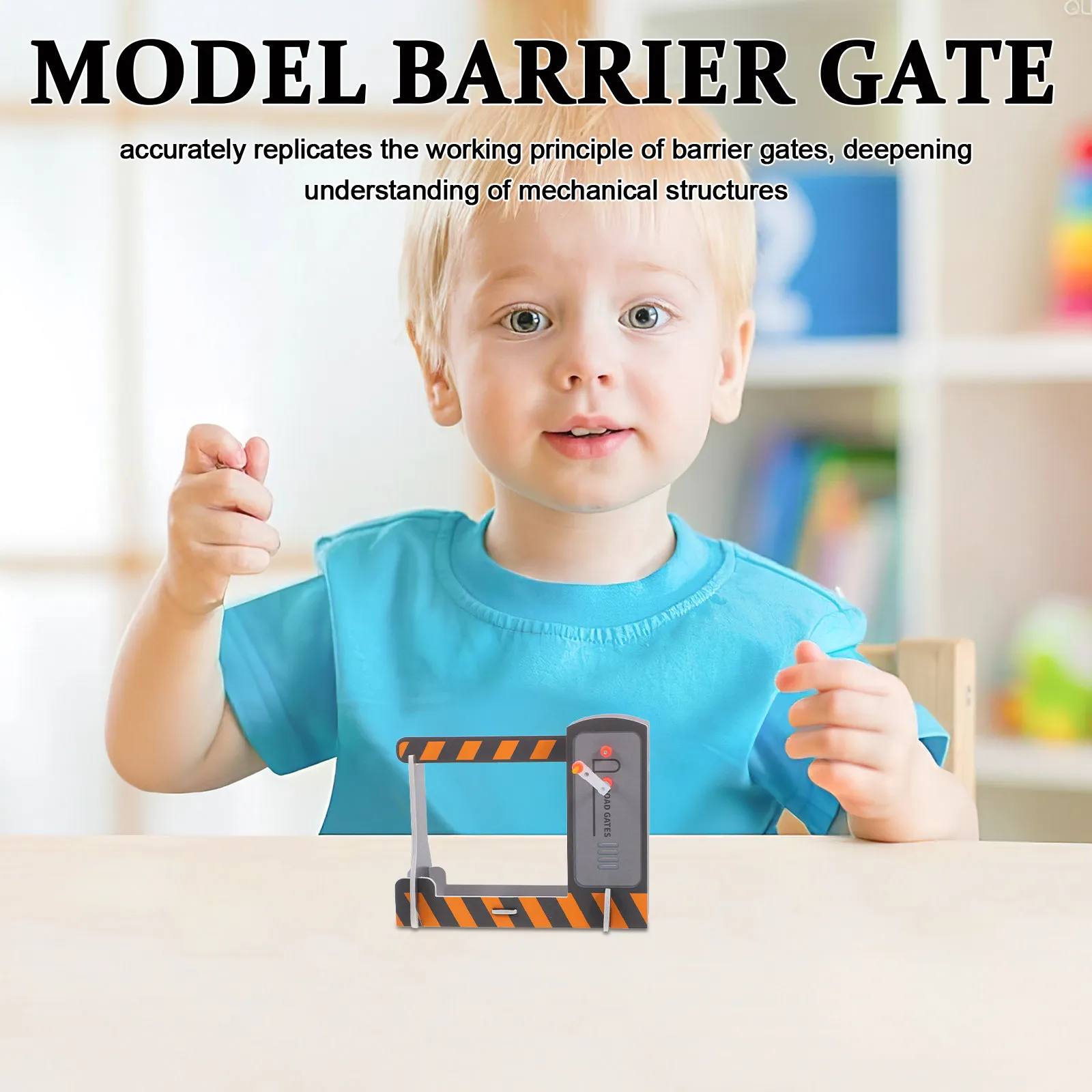 2Pcs Signal Gate Kit Creative Engineering Construction Set Stem Educational Tool for Kids Train Track