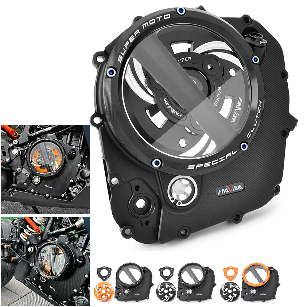 

Clear Clutch Cover for KTM RC 390 2022-2023 390 Adventure ADV 2020 2021 2022 2023 Husqvarna vitpilen Svartpilen 401 RC390