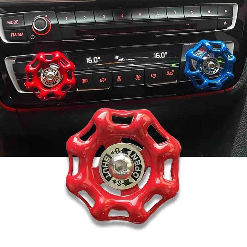 Car Accessories Rotary Knob Metal Valve Decor Automotive Interior Center Console Button Volume Air Conditioner Gear Twist Switch