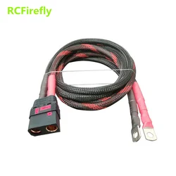 QS8 connector diversion wire for motorcycle electric vehicle output cable anti-sparking QS8S Plug socket 6AWG 50CM  M6 terminal