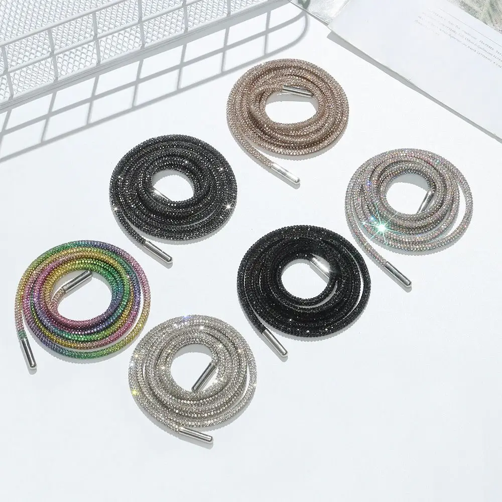 

1PC Luxury Cross Braiding Strap Drawstring Rhinestone ShoeLaces Shoe Laces Sneakers Laces Bright Strings