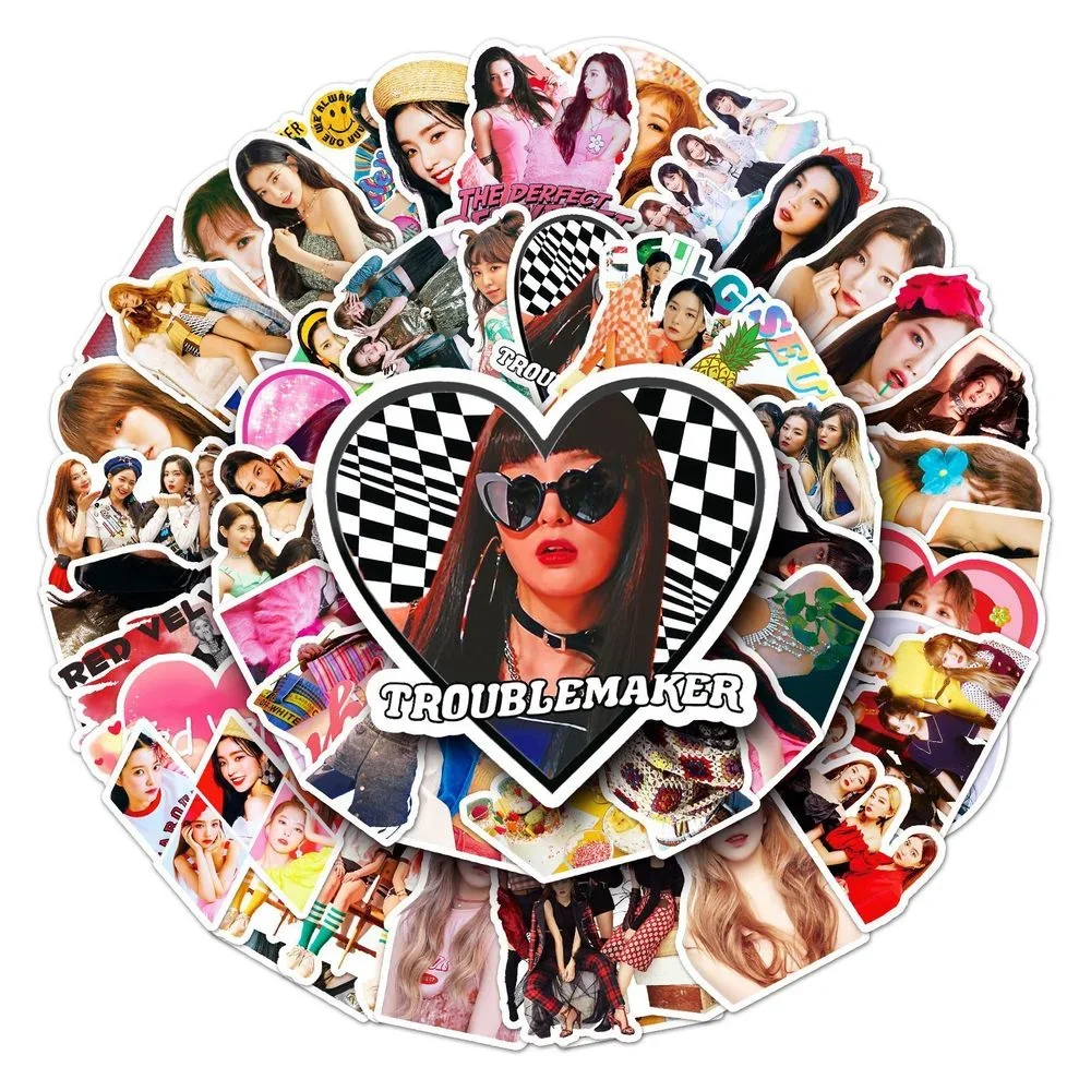 10/50Pcs Kpop Group Sticker for Toys Luggage Laptop Cup Gift Waterproof Skateboard Phone Sticker Wholesale