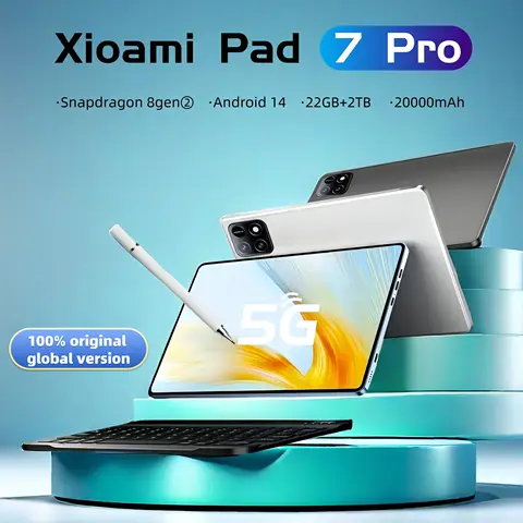 2025 NEW Original Pad 7 Pro Tablet MI 11inch Snapdrago 8gen2  HD 4K Android 14 22GB+2T 20000mAh 5G Dual SIM WiFi GPS Tablet PC