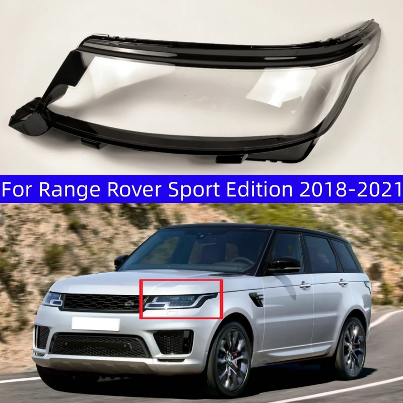 ランドローバーレンジローバースポーツ-2018-2019-2020-2021-車交換用透明-pc-ライトシェルフロントライトランプシェード