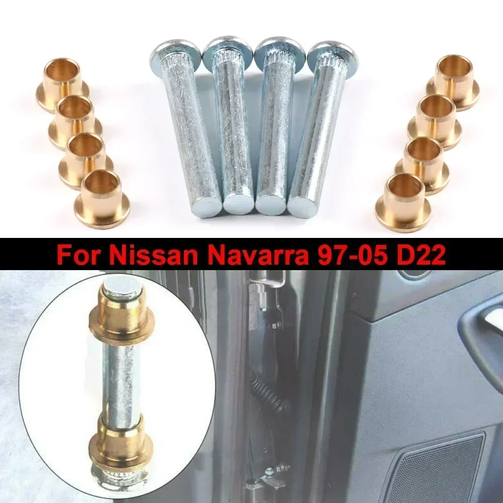 For 97-05 Nissan Navarra D22 Frontier Pickup Door Hinge Pins Bushing Repair Kit Truck Pickup High Strength Corrosion-Resistant
