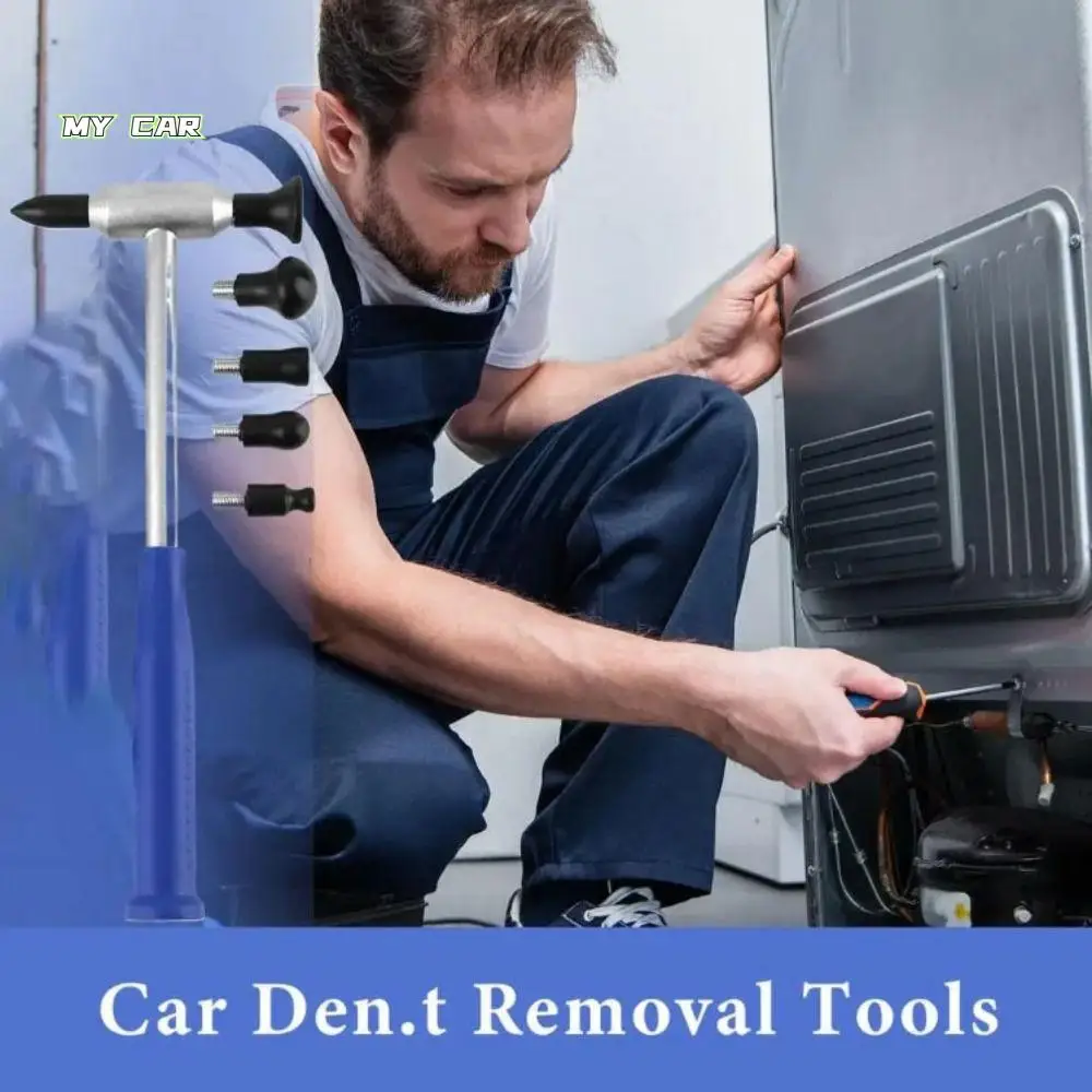 

6-сменные головки, инструмент для удаления вмятин, автомобильный молоток для крана кузова, автомобильный молоток, ремонт кузова, комплект для ремонта повреждений автомобиля