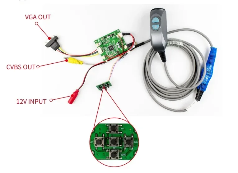 1/3cmos analog endoscopic camera systemCVBS high-quality selling cheap standard clear endoscope camera system module