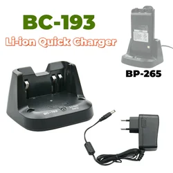 BC-193 BP-265 Li-ion hızlı şarj için ICOM IC-F27SR IC-V80 IC-V80E IC-F3001 F3002 F3003 F3101 F3102 F3103 F4001 F4002