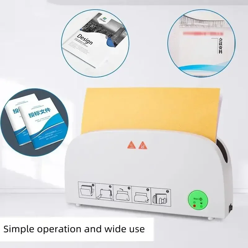 Hot Sale elektronische smeltlijm installatiedocumenten projectrapport kleine desktop kantoorboek tender bindmachine