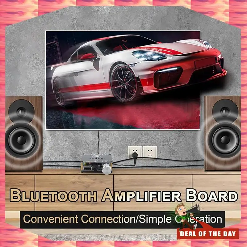 تسليم 24 ساعة DAJUNGUO C50HS بلوتوث مكبر للصوت مجلس مجموعة كيت 50 واط + 50 واط TPA3116D2 Hifi رقاقة 12-24 فولت الصوت الرقمي مكبر كهربائي