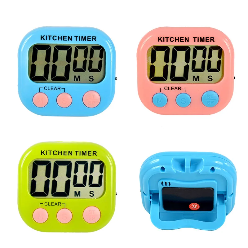 

Magnetic LCD Digital Kitchen Countdown Timer Stopwatch with Stand Practical Cooking Baking Sports Alarm Clock Reminder Tools