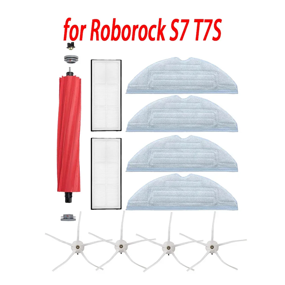 Spazzola laterale filtro HEPA per Xiaomi Roborock T7S T7plus T7Splus S7 G10 Panno per pulizia Pezzi di ricambio Panni per mop