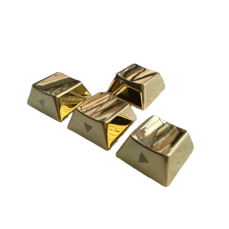 สังกะสีอัลลอยด์ทิศทาง Keycaps ทอง/เงินเสร็จสิ้นการแกะสลักด้านข้างช่วยเพิ่มการเล่นเกม