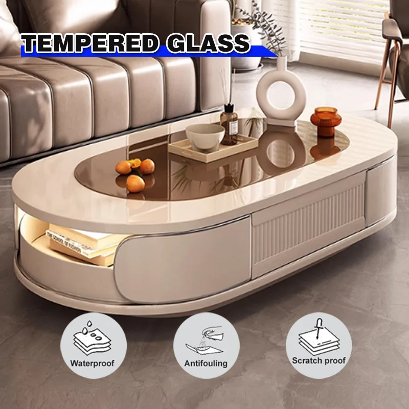 الحد الأدنى الإبداعية طاولة القهوة الشمال الفاخرة غرفة المعيشة مصمم الراقية طاولة شاي تخزين أثاث المنزل Escritorios FYCT #2