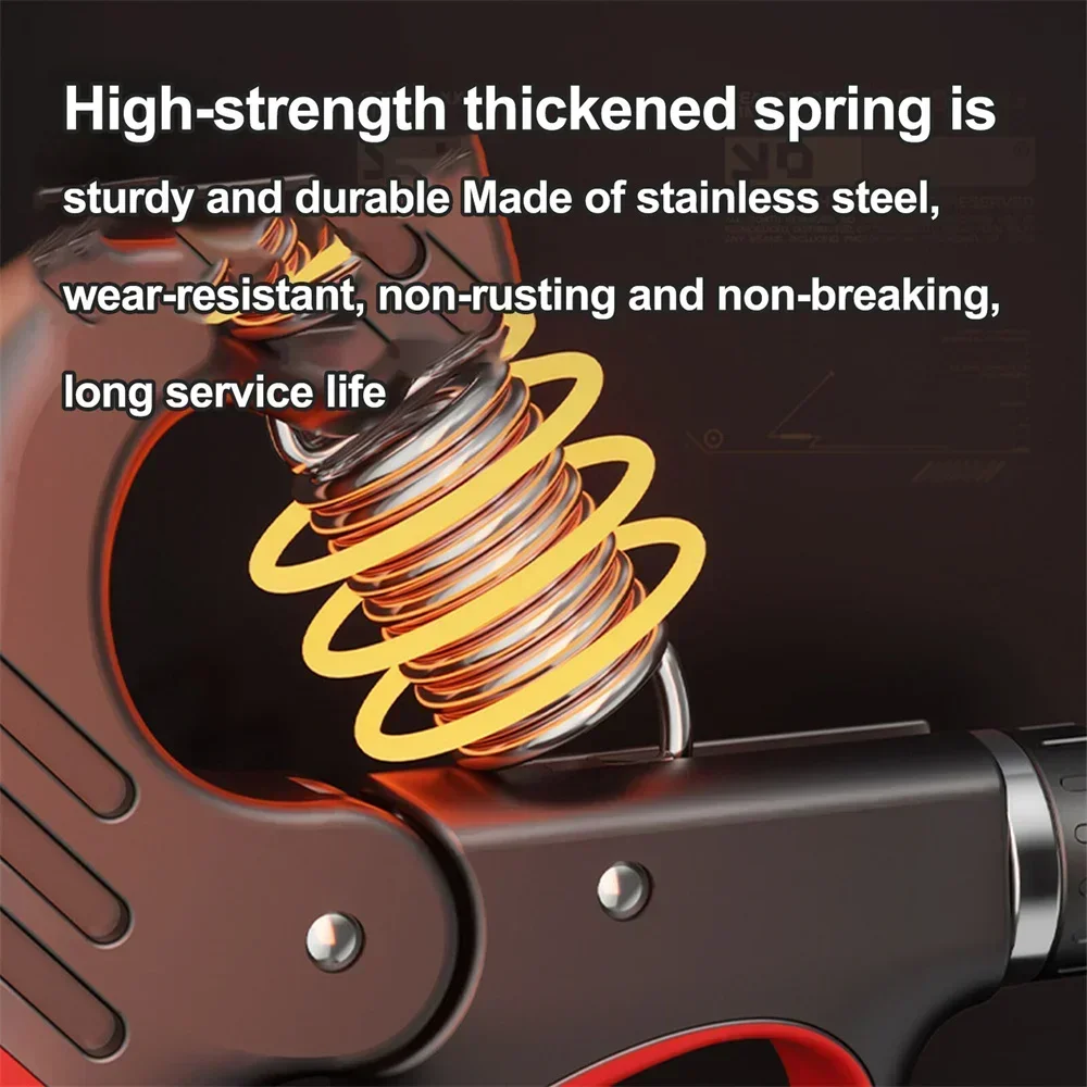 مدرب قوة المقبض مع محسن قوة المقبض المضاد، مقاومة قابلة للتعديل وممارسة إعادة تأهيل اليد بقبضة مضادة للانزلاق