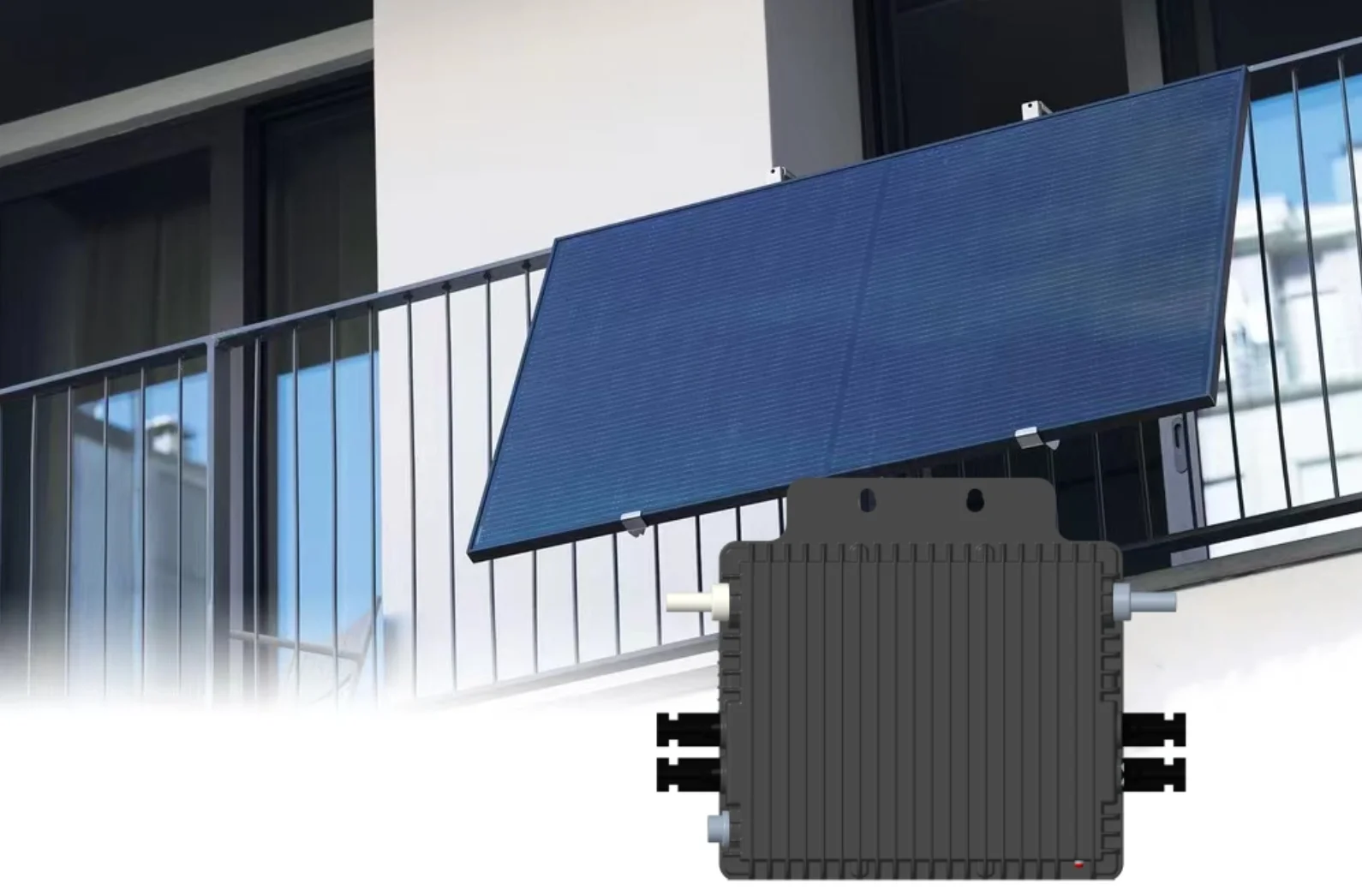 Solar Balcony Extension System Anodized Surface High Wind Load 60m/s Snow Load 1.4KN/m2 Mounting Bracket PV Kit