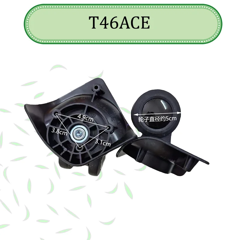 For SJTOBOL  T46ACE For Resistant 360°Swivel Suitcase Wheels High Wear Wheels  Luggage Rotating Replacement Parts