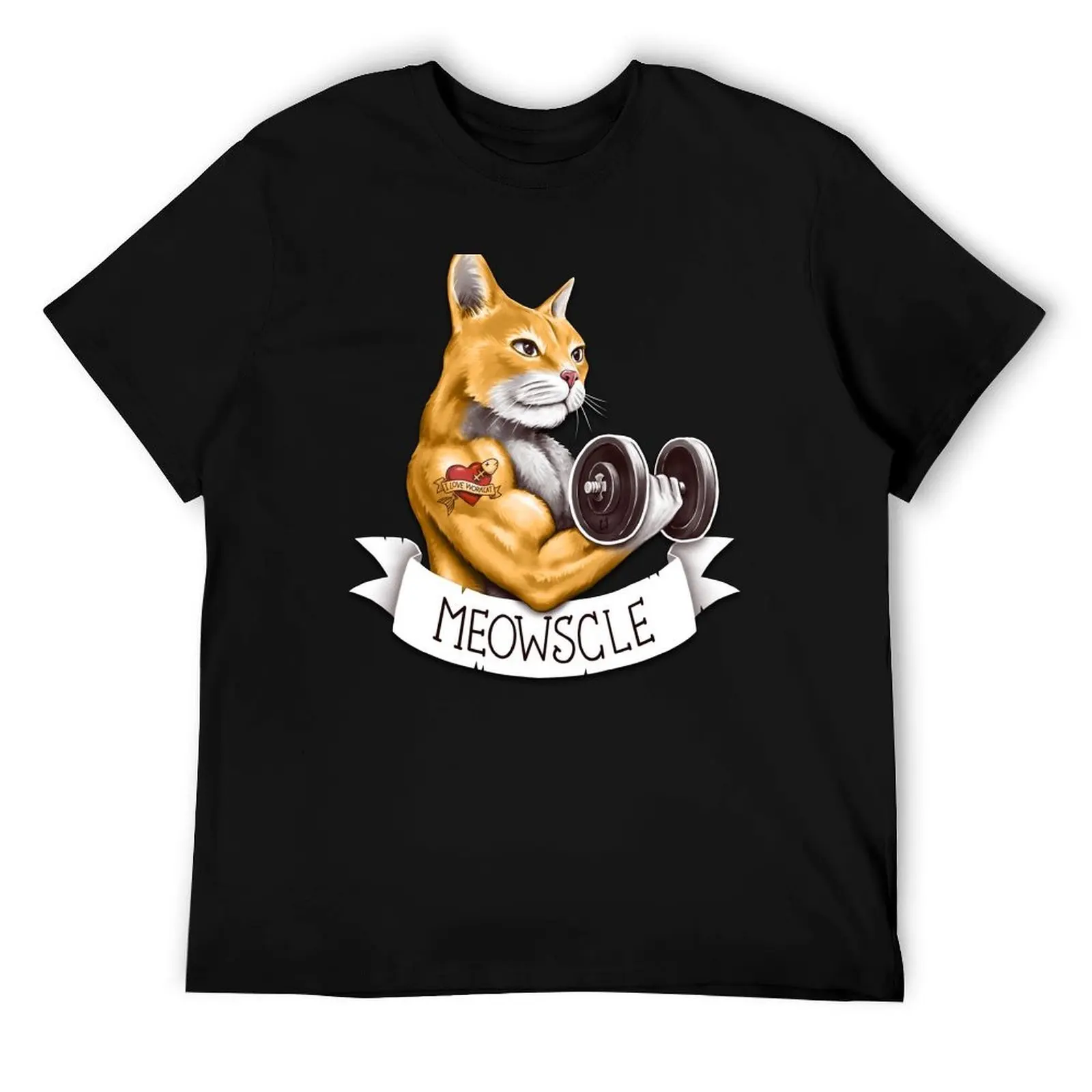 

Meowscle T-Shirt t shirts for man graphic vintage man t shirt designer T-Shirt