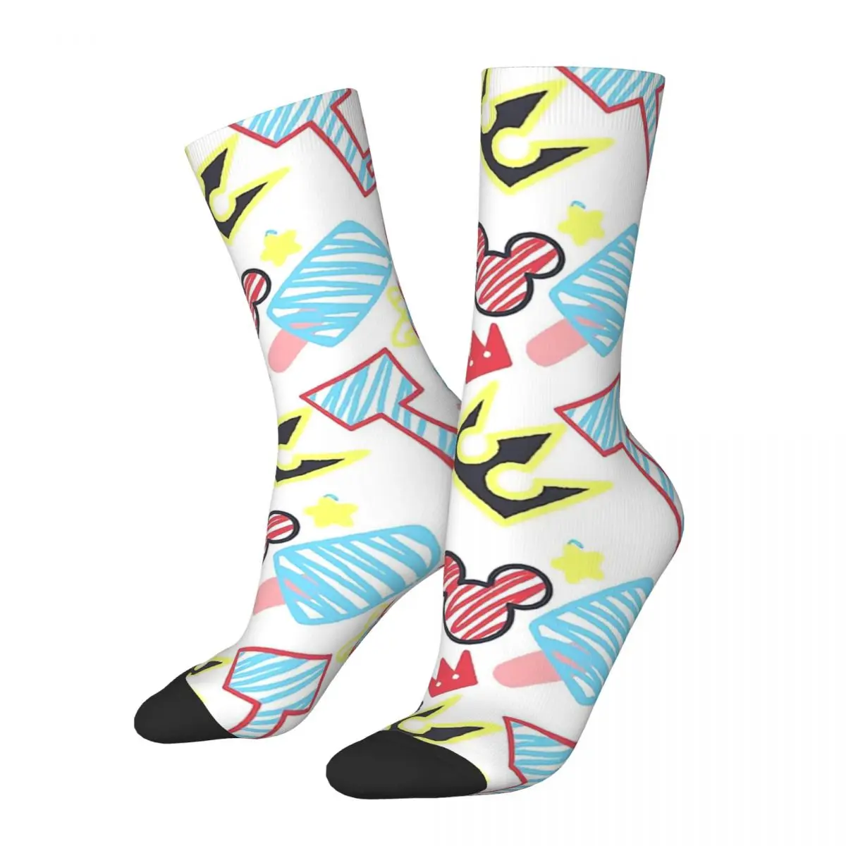 Gdom Hearts Crayon Style Drawings Adult Socks Unisex socks,men Socks women Socks