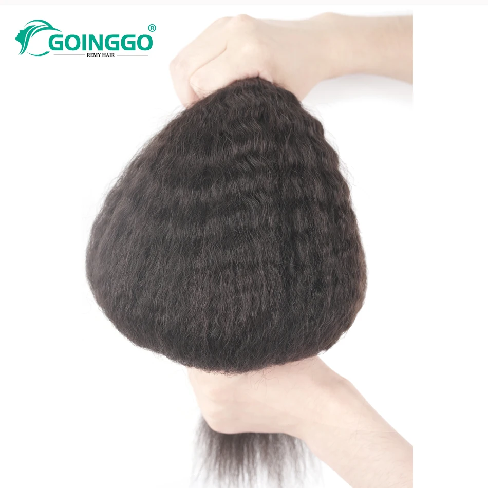 Goinggo Kinky Straight I Tip Hair Extensions Natural Black Remy Microlink Hair Extensions For Black Women 100Strands 12-26Inch