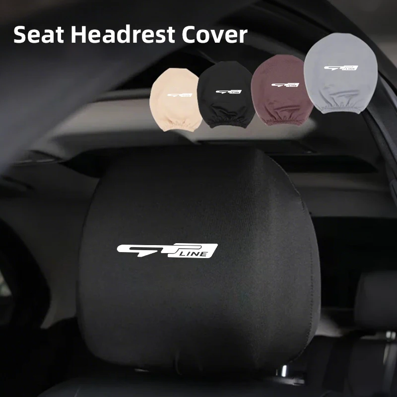 Dustproof Car Headrest Cover Universal Protective Cover Accessories For KIA GT Line Forte Seltos K5 Sportage Ceed Soul Cerato