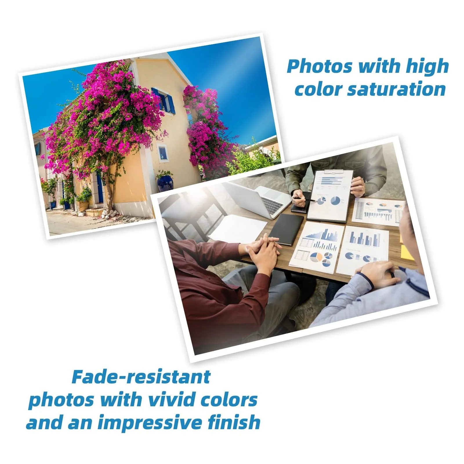 100 Sheets A4 Glossy Single-Sided Photo Paper 115gsm for Inkjet Printing - Premium Quality Photo Printing Paper Sheets