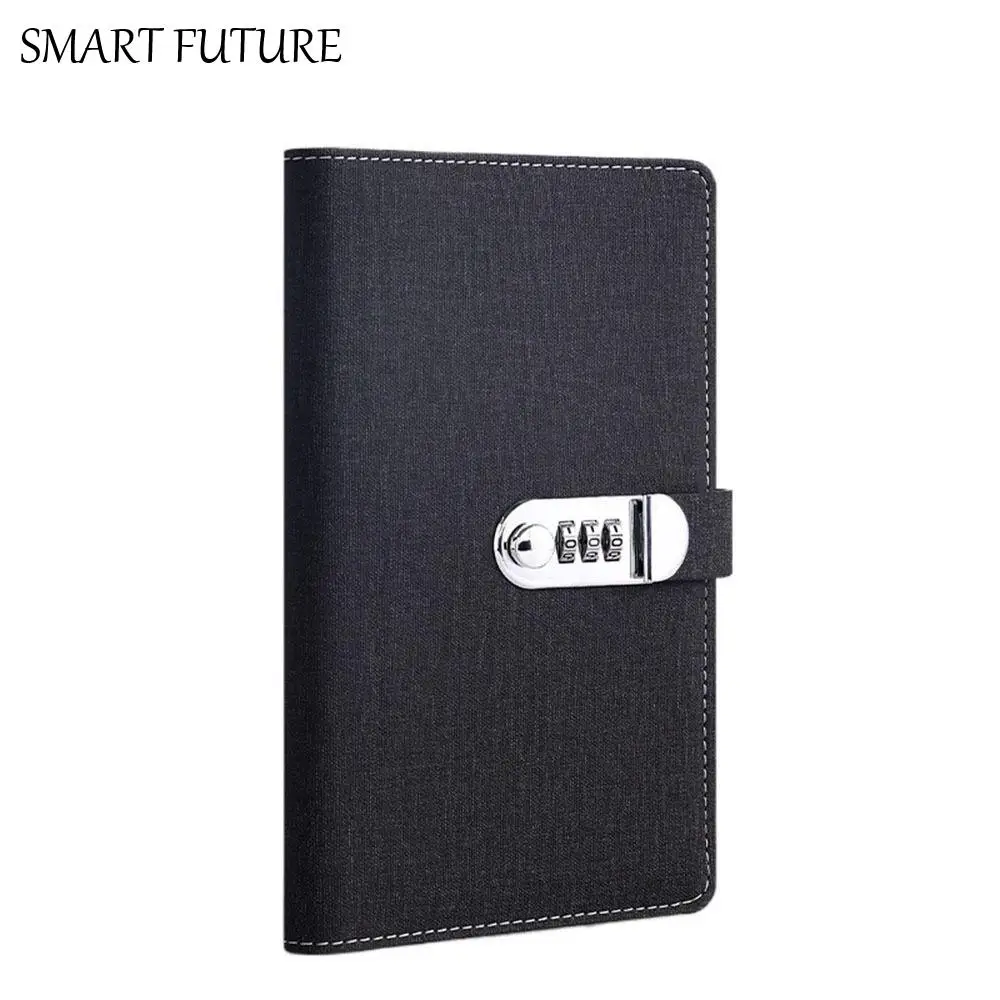 

Durable Refillable Paper Password Book Envelop Money Savings Challenge Lock Diary Binder PU Leather Safe Journal Notepad Gift