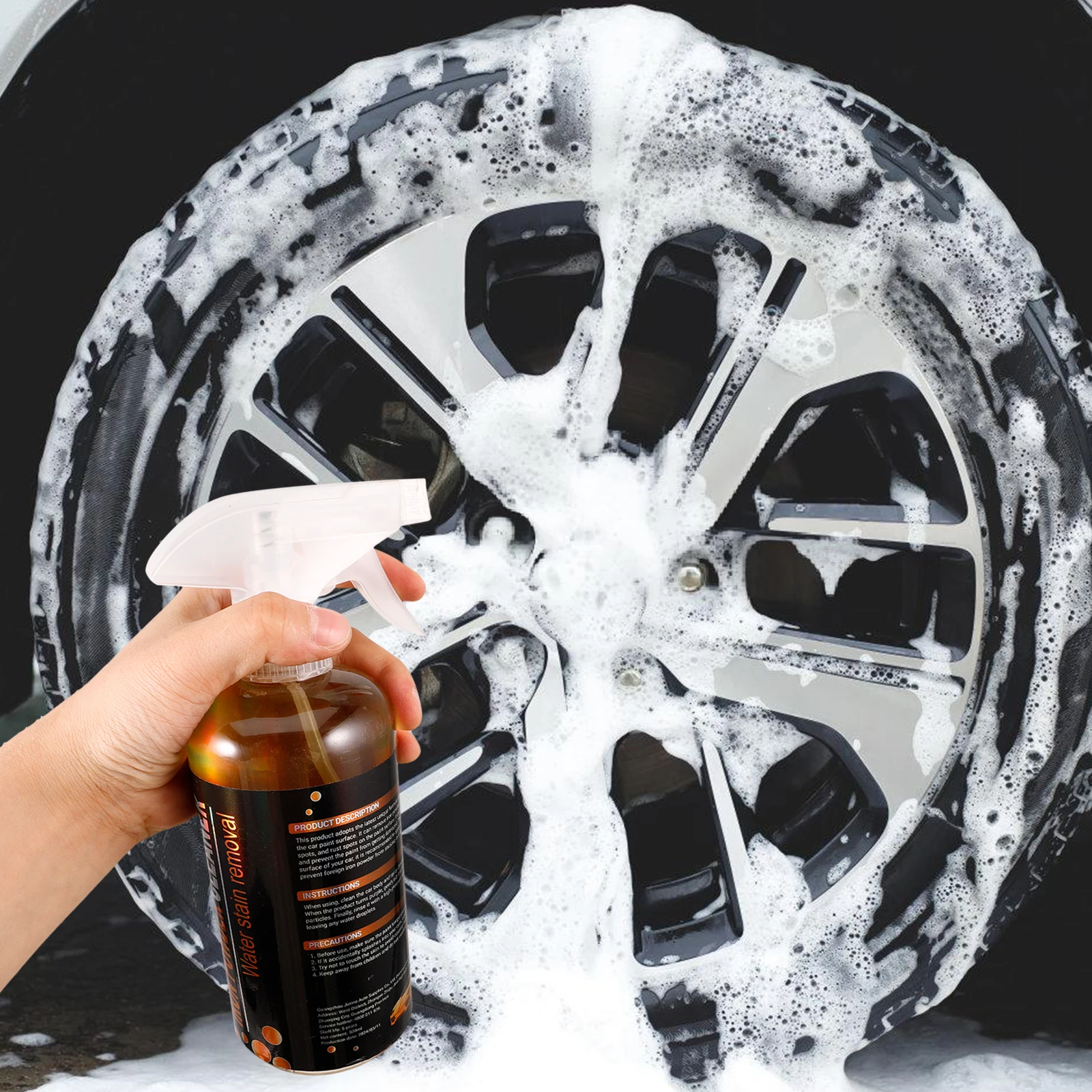 

Iron Powder Cleaner Car Paint Rust Remover Liquid Wheel Hub Detergent Auto Body Stain Solution Efficient Oxidation Clean Vehicle