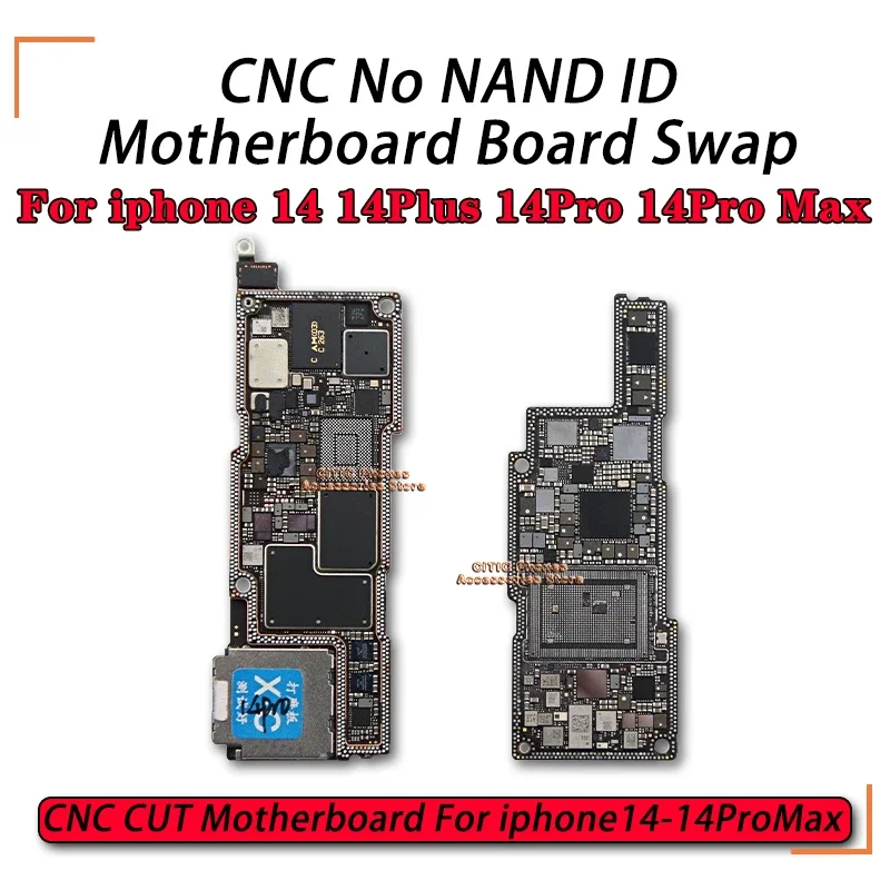 CNC CUT Motherboard For IPhone 14 Pro Max Logic Board Polishing CPU AP RF Board iPhone 14 Plus Switching CPU Baseband Cutting