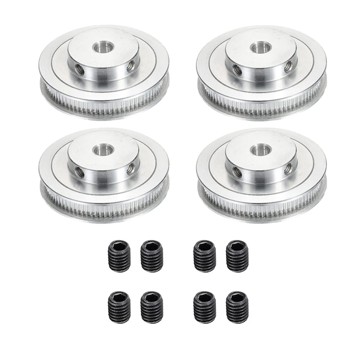 GT2 Pulley 80 Teeth 5mm Hole Pulley Timing Pulley Aluminum Alloy Reduction Belt 3D Printer Parts Replacement