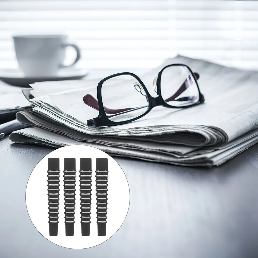 

8Pcs Silicone Eyeglass Anti-Slip Sleeves Ear Cushions Temple Tips for Metal Plastic Frames Comfort Grip Secure Fit Daily Wear