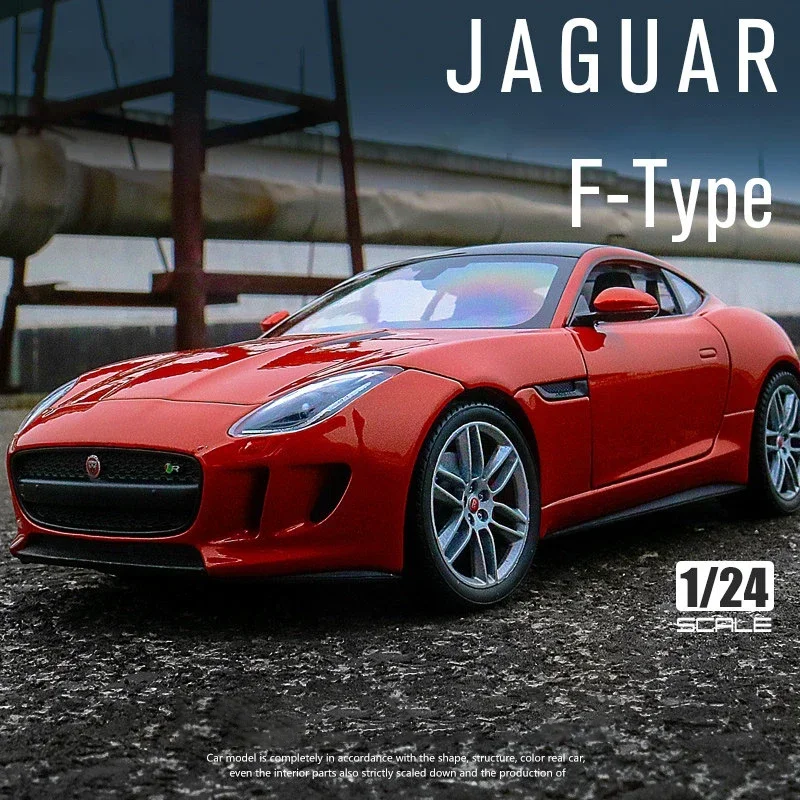 Welly 1:24 JAGUAR F-Type Coupe Alloy Sports Car Model Diecasts Simulation Metal Toy Vehicles Car Model Collection Boys Toy