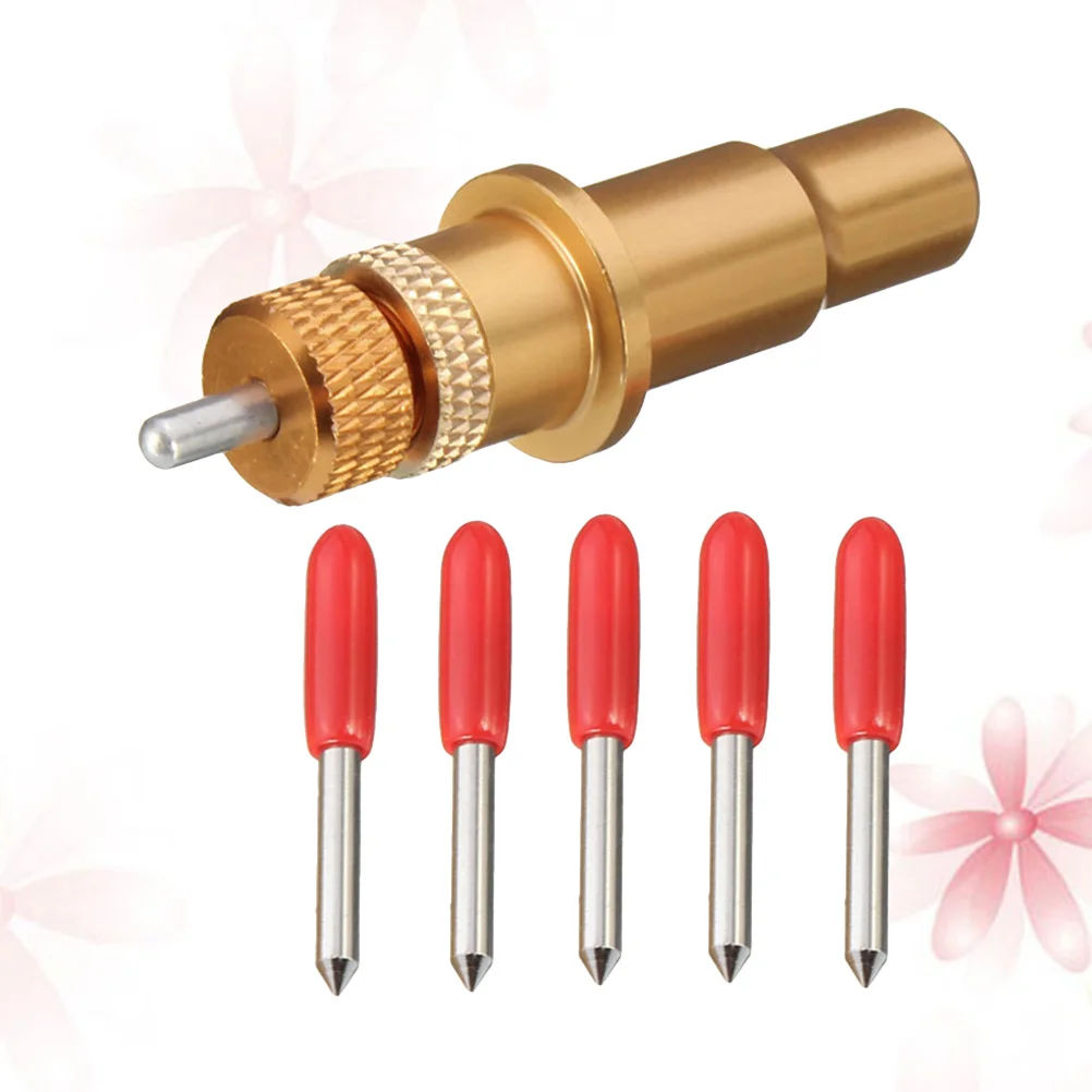 6 шт., держатель лезвия 45 градусов для режущего плоттера, виниловый резак, твердосплавные наконечники, дерево, ПВХ, МДФ, полировка, быстрая надпись