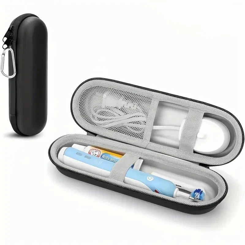 EVA Electric Toothbrush Travel Case, Shockproof & Waterproof Storage Organizer with Large Capacity for Brush & Heads