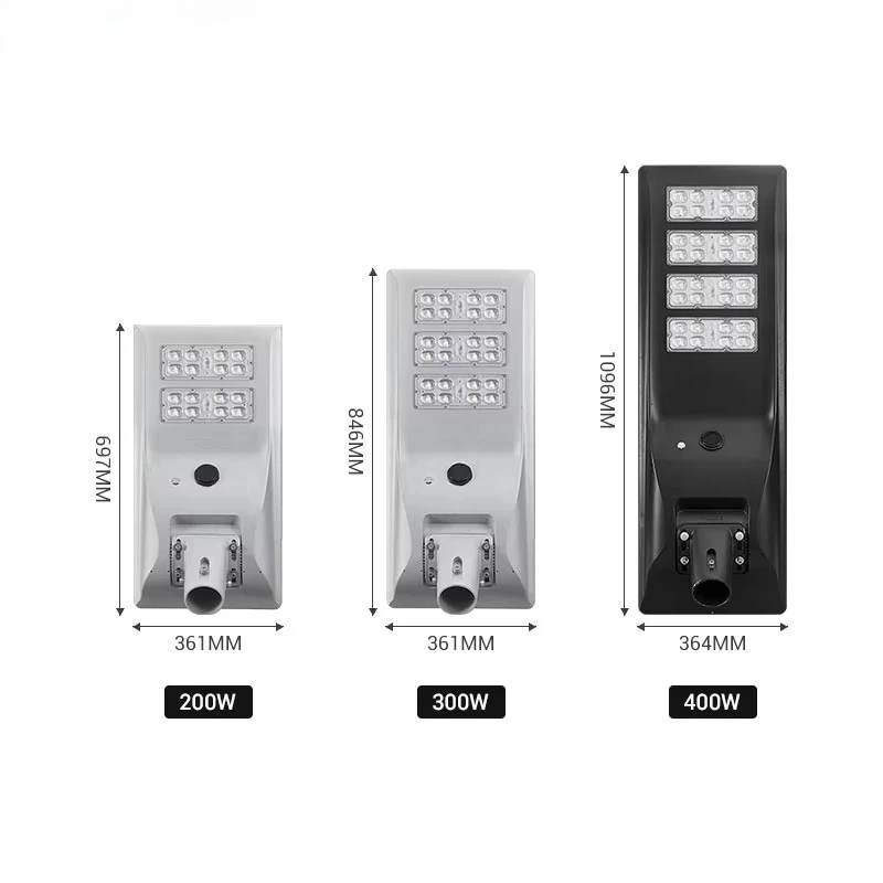 Integrated solar street light outdoor pole IP65 waterproof integrated aluminum