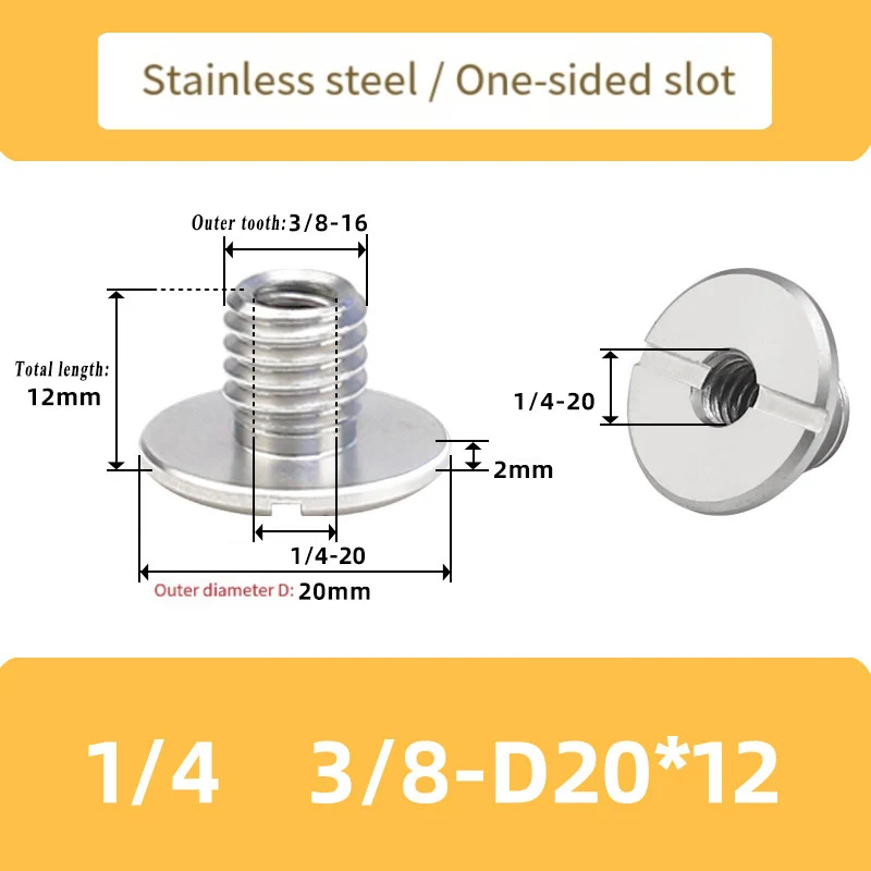1~20 Stianless Steel 3/8