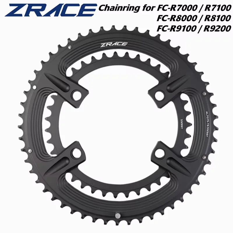 

ZRACE 105 FC-R7000 / ULTEGRA FC-R8000 / DURA-ACE FC-R9100 Асимметричная дорожная звездочка, 50-34T 52-36T 53-39T, 110BCD BCD110 4 болта