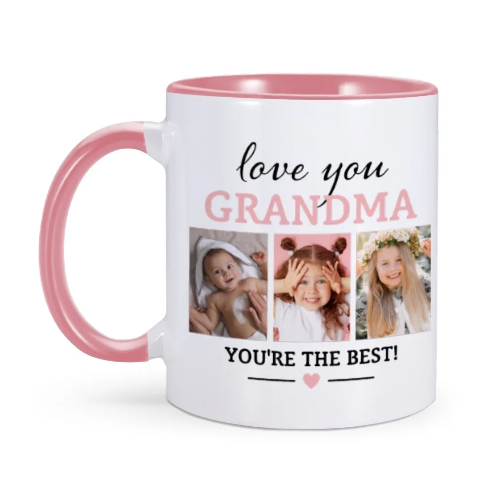 Caneca de café personalizada com PhotoText, te amo netos Nana, Copos cerâmicos em casa, Lovely Gift Cup para o melhor vovô