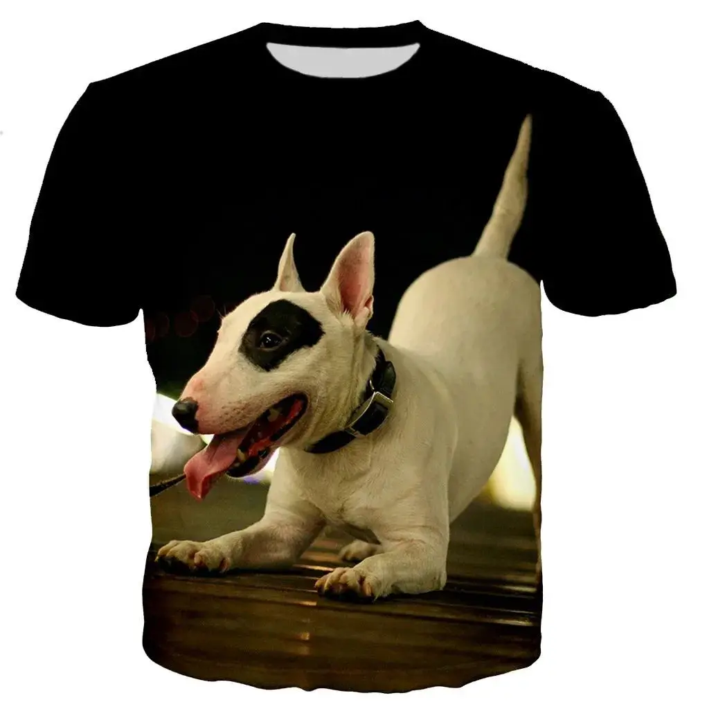 

Summer Men Fun Animal Dog 3d Printed Graphic T-Shirt Funny Fashion Personality Plus Size O Collar Breathable Loose Short Sleeve