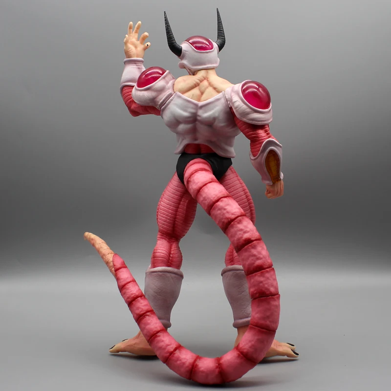 Anime estatueta dragon ball z frieza figura buraco branco frieza segundo formulário figuras de ação estátua do pvc modelo boneca brinquedos presente 37cm