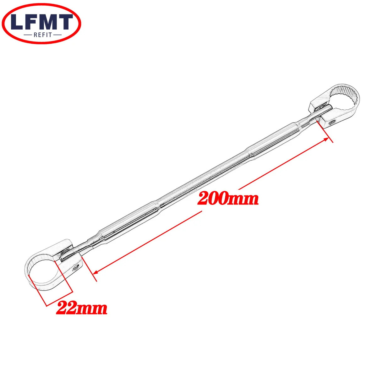 22mm Alloy Aluminum Motorcycle Handlebar Brace Crossbar Modified Strengthen Handle Bar Clamp Balance Beam Cross For KTM Yamaha