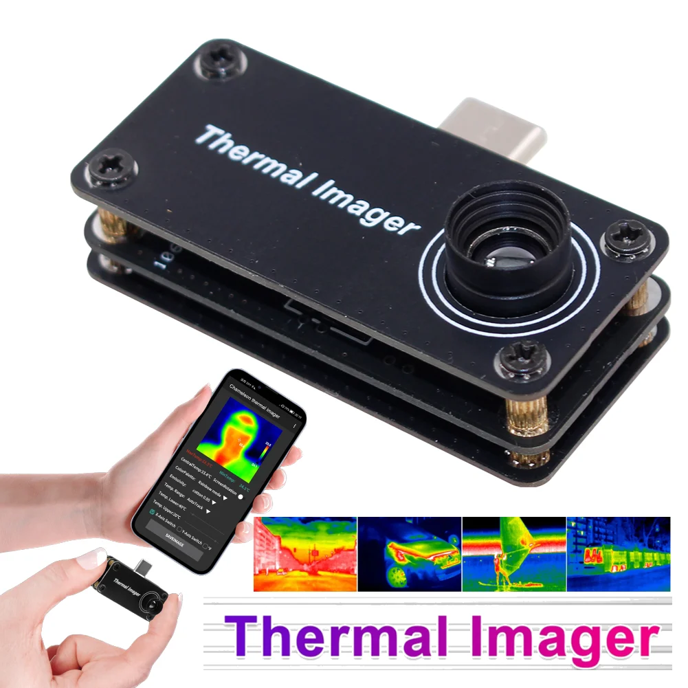 Type-C Infrared Thermal Imager -20~1000°C 32*32 Pixels Infrared Camera APP Control Thermal Camera for Android Mobile Phone