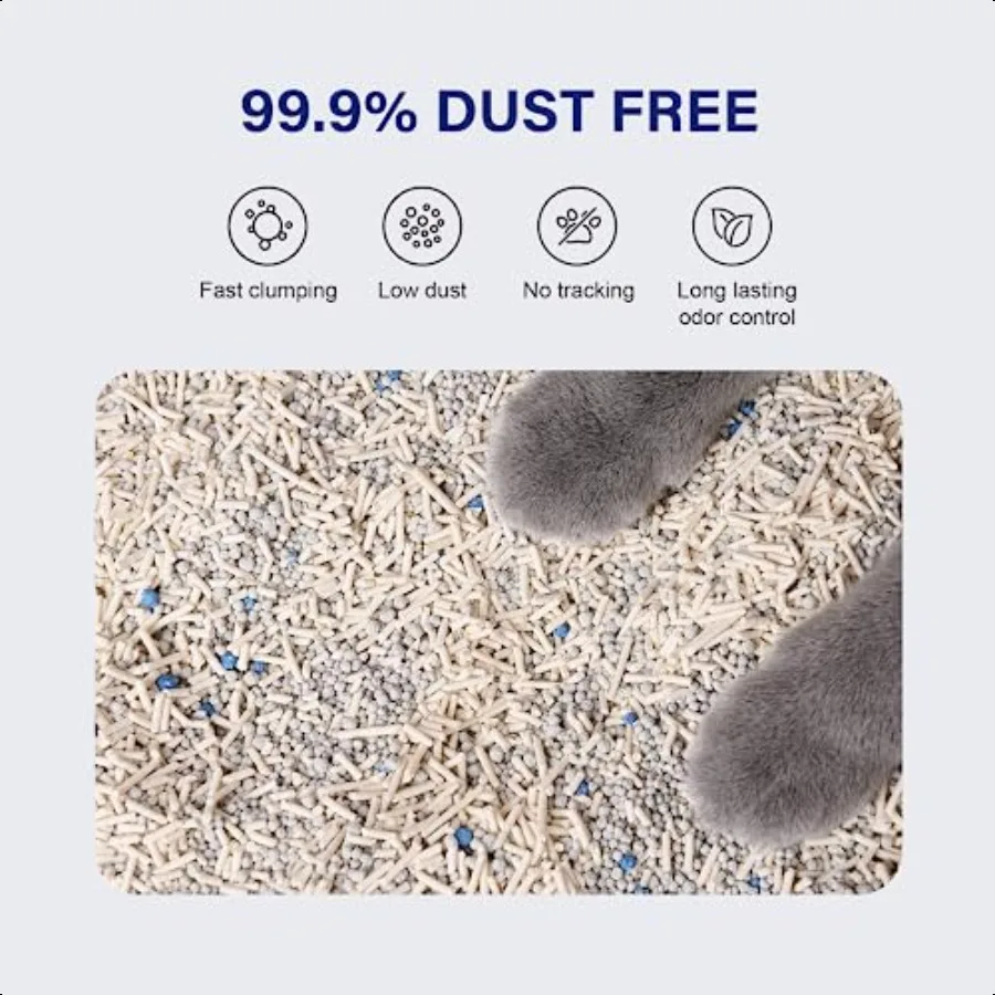 العناية بالعسل Petrichor مزيج القط القمامة I التوفو القط القمامة I الطبيعة الكريات النباتية و Bentonite دائم I LowDust Qucik Clu