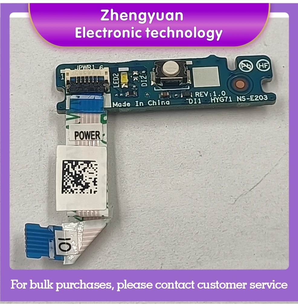 New 5C50S25372 NS-E203 For Yoga 7 16IAP7 Yoga 7 16IAH7 82UF Power On Switch Board