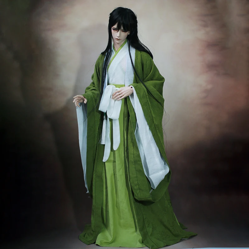 70cm Strong Uncle 1/3 Scale Ancient Costume Hanfu BJD Resin Doll Model Toy Complete Set of Doll Gifts Random Makeup